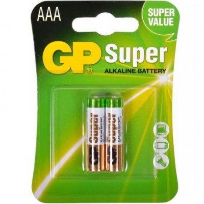 Батарейка GP 24A-U2 лужна LR03, AAA по 2 шт. Alkaline Super