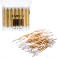Вушні палички бамбукові 100 шт, 75мм, 9*8,5*2,3см 7035-100 Вушні палички бамбукові 100 шт, 75мм, 9*8,5*2,3см 7035-100