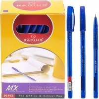 Ручка "MX" RADIUS тонированная 50 штук, синяя