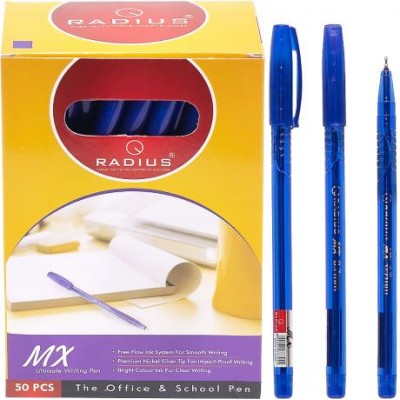 Ручка "MX" RADIUS тонированная 50 штук, синяя