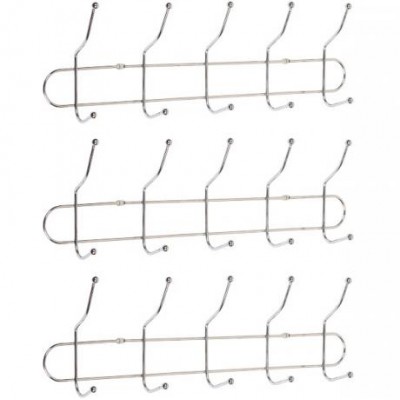 Вішалка настінна на 5 подвійних гачків, 40*8*13 см X2-254