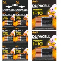 Батарейка Duracell LR-6 АА по 20 штук на блістері