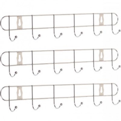 Вішалка настінна на 6 гачків, 33*5*4 см 240-6