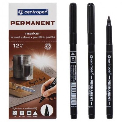 Маркер тонкий черный 2536 CENTROPEN