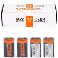 Батарейка Videx солевая 9V 6F22 (крона)