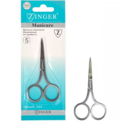 Ножницы маникюрные "Zingko Manicure" сталь, прямые 9,5 см. X1-15