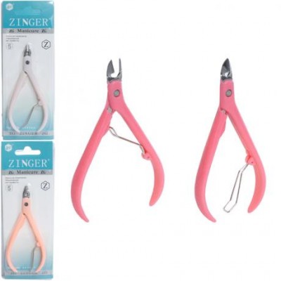 Кусачки манікюрні Zinger Classic сталь, кольорові 11 см X1-18