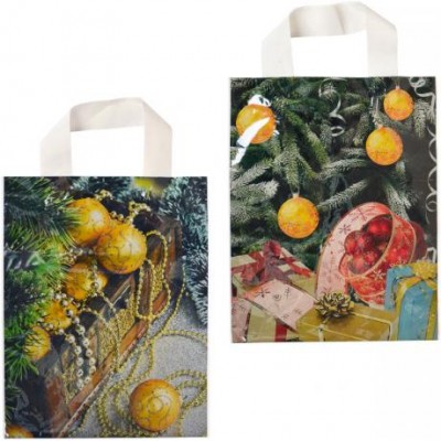Пакет ламінований новорічний Петля малий