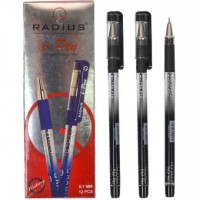 Ручка I Pen RADIUS з принтом 12 штук, чорна