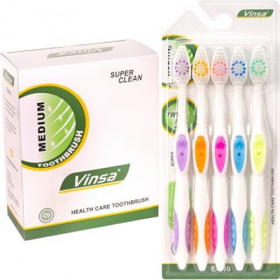 Зубные щетки "VINSA" на блистере 5 шт Е-510