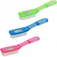 Щітка праска з ручкою 19*4*3см прозрачна/неонова  899