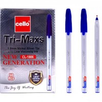 Ручка масляная "Tri-Maxs" Cello CL1806-50 синяя