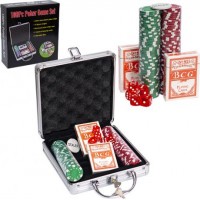 Набор для покера, чемодан 100 фишек