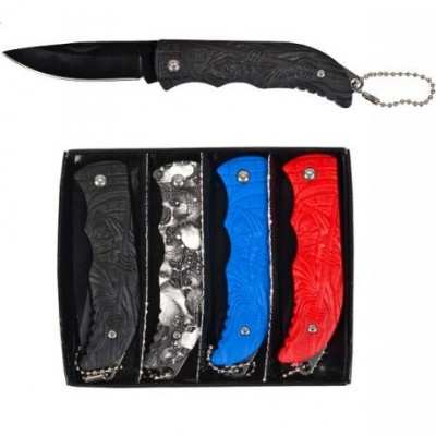 Набор ножей складных карманных 4 шт, 16 см КА-901