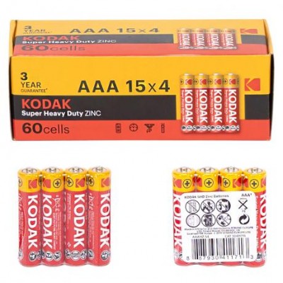 Батарейка KODAK R-03  AAА  60 штук