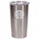 Термостакан Starbucks 500 мл 17*8,5*7см (прозора кришка) Х2-48