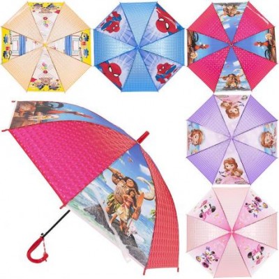 Зонтик-трость детский 3d мультики Х2108