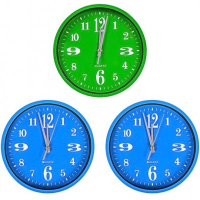 Настенные часы Х2-28 "Круг цветной циферблат" 24,5*4см 562j3