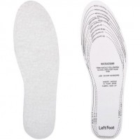 Стельки для обуви белые с мехом, мультиразмер Х2-149