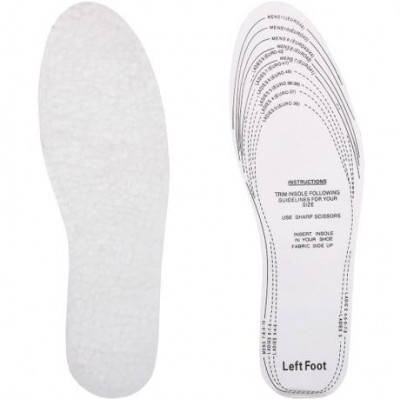 Стельки для обуви белые с мехом, мультиразмер Х2-149
