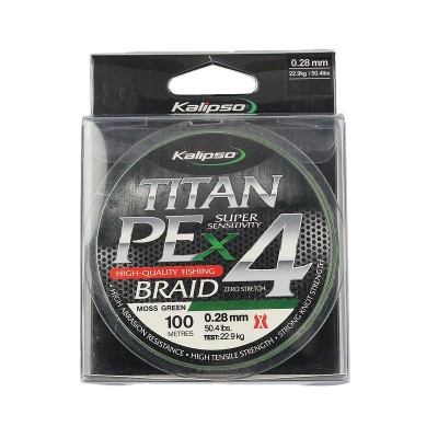 Шнур Kalipso Titan PE X4 MG 150м 0.10мм