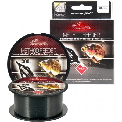 Леска Energofish Carp Expert Method Feeder Teflon Coated Black 300 м 0.25 мм 8.35 кг