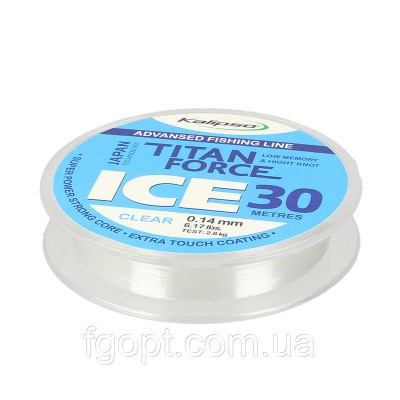 Леска Kalipso Titan Force Ice CL 30м 0.12мм