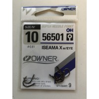 Крючок Owner 56501 ISEAMA X wEye #10 (qty.9)