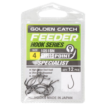 Крючок GC Feeder 1051BN No12 (12шт)