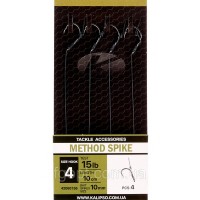 Карповый поводок с иглой Kalipso Method spike 10cm №12 (4шт)