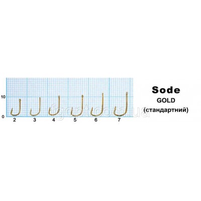 Крючок Оптимист Sode gold (стандартный) #4