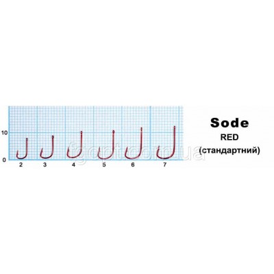 Крючок Оптимист Sode red (стандартный) #8