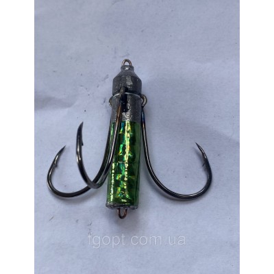 Блесна отвесная KillerZander 30g Green (лента)