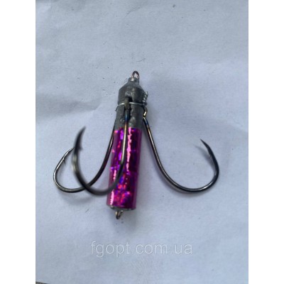 Блесна отвесная KillerZander 30g Purple (лента)