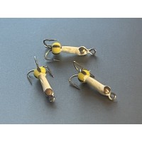 Мормышка FG Чертик Ø1.5 белый с коронкой