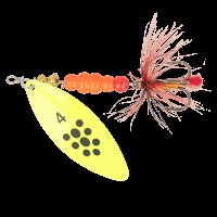 Блесна ZEOX Reactive Long №4 13г 012 FluoBlack Dot NEW 2025