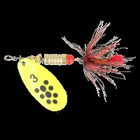 Блесна ZEOX Dominator №3 6г 012 FluoBlack Dot NEW 2025
