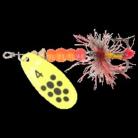 Блесна ZEOX Dominator №4 9г 012 FluoBlack Dot NEW 2025