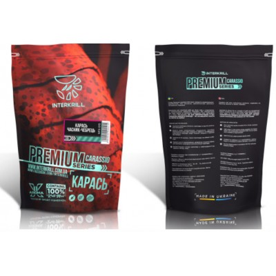 Прикормка Interkrill Премиум Карась-Часник-Чебрець 1кг