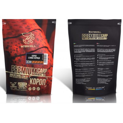 Прикормка Interkrill Премиум Короп-Слива-Кориця 1кг Прикормка Interkrill Премиум Короп-Слива-Кориця 1кг