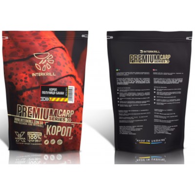 Прикормка Interkrill Премиум Короп-Полуниця-Банан 1кг Прикормка Interkrill Премиум Короп-Полуниця-Банан 1кг