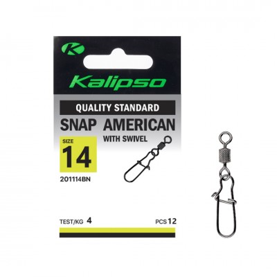 Застежка Kalipso Snap American with swivel-201114BN №14 (12)