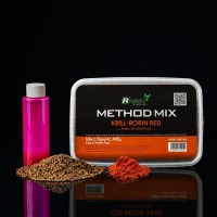 Прикормка METHOD-MIX ROBIN HIGH ATTRACTIVE Krill-Robin Red 400 g.