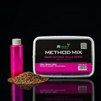 Прикормка METHOD-MIX ROBIN HIGH ATTRACTIVE Squid Octopus- Black Pepper 400g