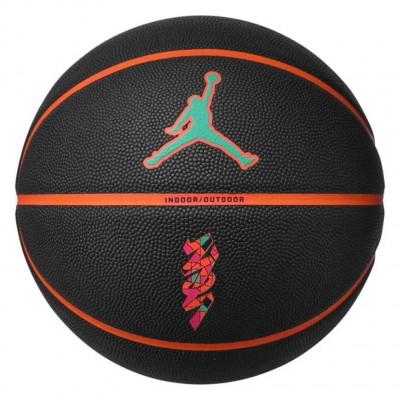 Мяч баскетбольный Nike JORDAN ALL COURT 8P Z WILLIAMSON DEFLATED черный, оранжевый Уни 7 (Оригинал) J.100.4141.095.07