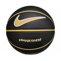 Мяч баскетбольный  EVERYDAY PLAYGROUND 8P GRAPHIC DEFLATED BLACK/INFINITE GOLD/WHITE размер 7 N.100.4371.015.07 (Оригинал)