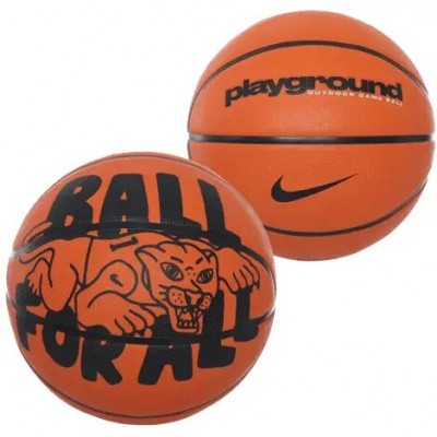 Мяч баскетбольный Nike Everyday Playground 8P GRAPHIC DEFLATED AMBER/BLACK/BLACK размер 6