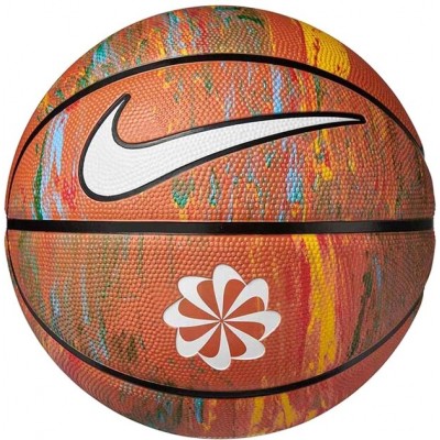 Мяч баскетбольный Nike Everyday Playground 8P Deflated MULTI/AMBER/BLACK/WHITE размер 6 (Оригинал)