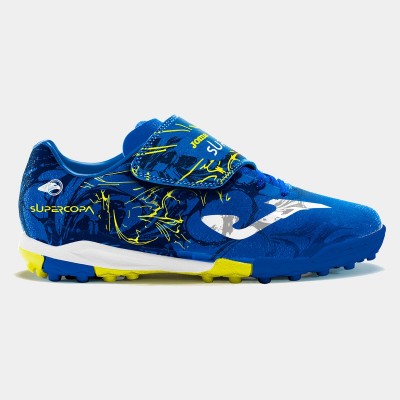Сороконожки детские Joma SUPER COPA синий, салатовый Дет 34 размер SCJW2404TFV (Оригинал)