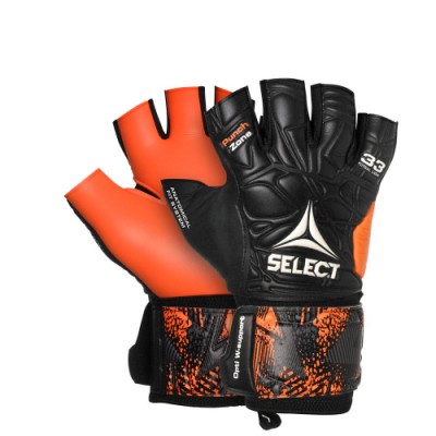 Перчатки вратарские Select GOALKEEPER GLOVES FUTSAL LIGA 33 черный, оранжевый 609330-201 (Оригинал)